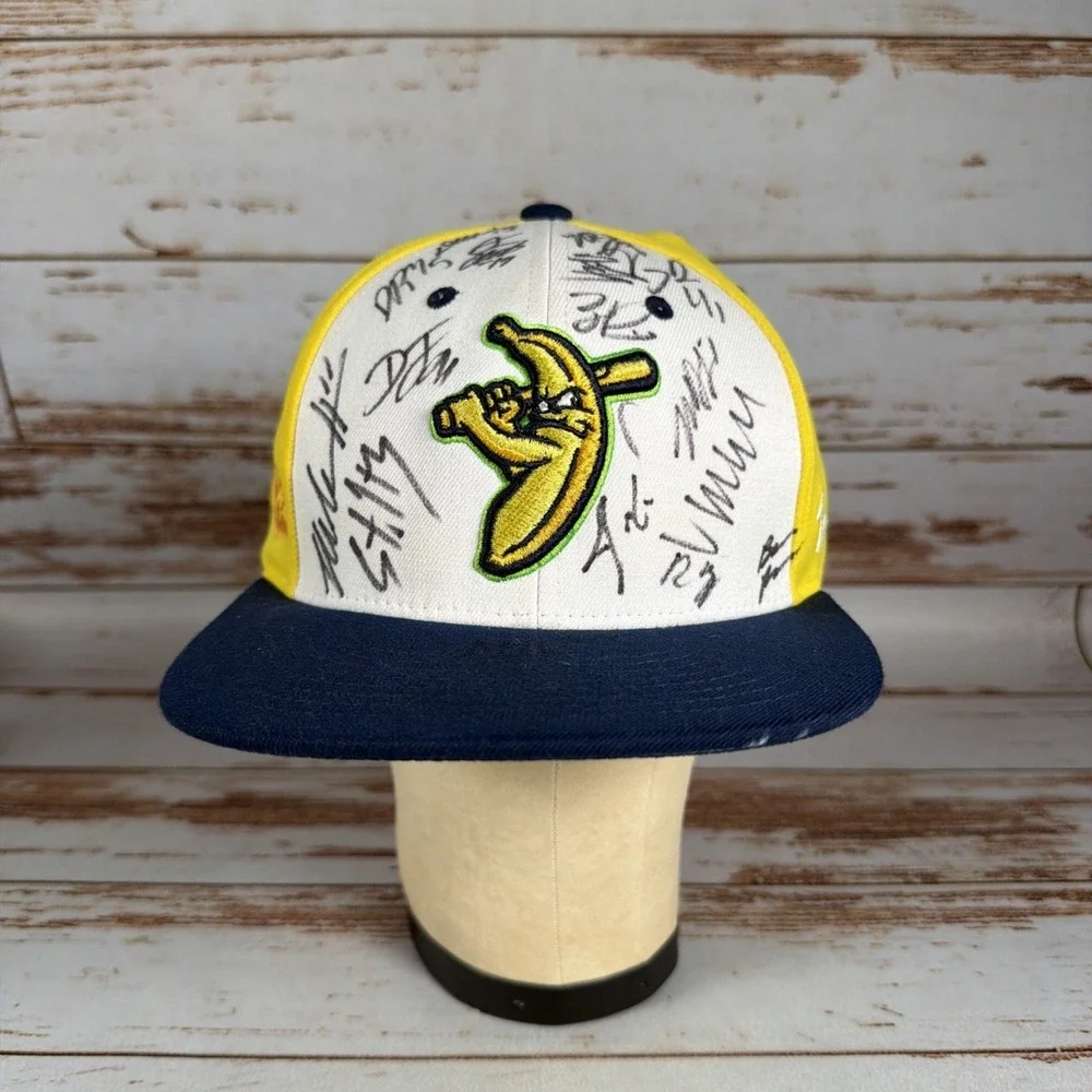 Savannah Bananas Signed Hat Yellow M Team Logo Used
